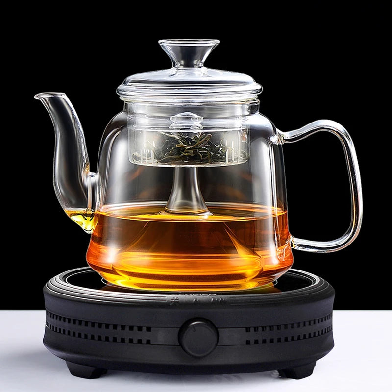 Premium Glass Tea Kettle – Gooseneck Pour-Over Teapot