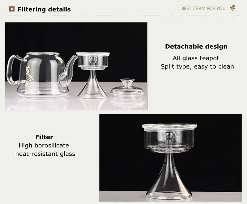 Premium Glass Tea Kettle – Gooseneck Pour-Over Teapot
