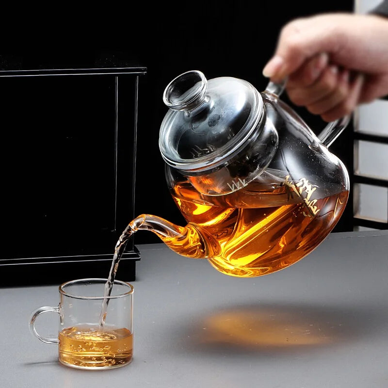 Premium Glass Tea Kettle – Gooseneck Pour-Over Teapot