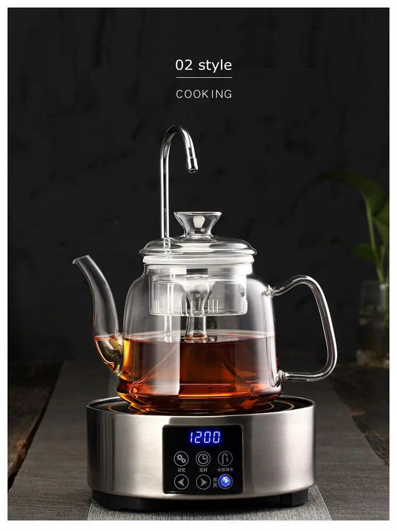 Premium Glass Tea Kettle – Gooseneck Pour-Over Teapot