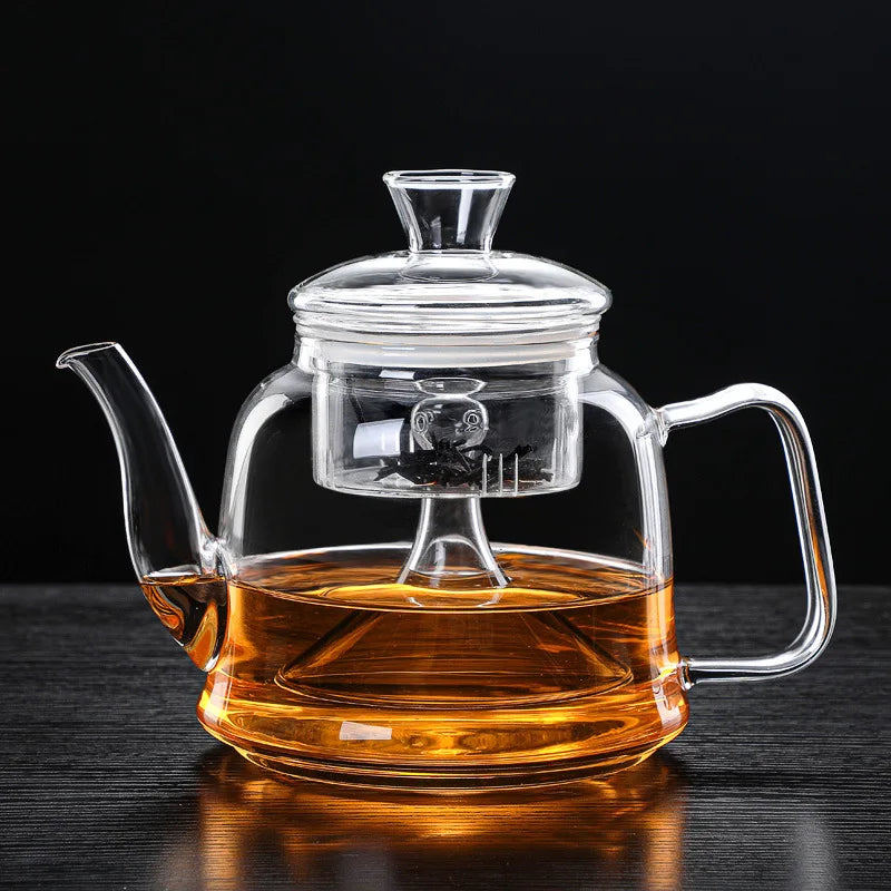 Premium Glass Tea Kettle – Gooseneck Pour-Over Teapot