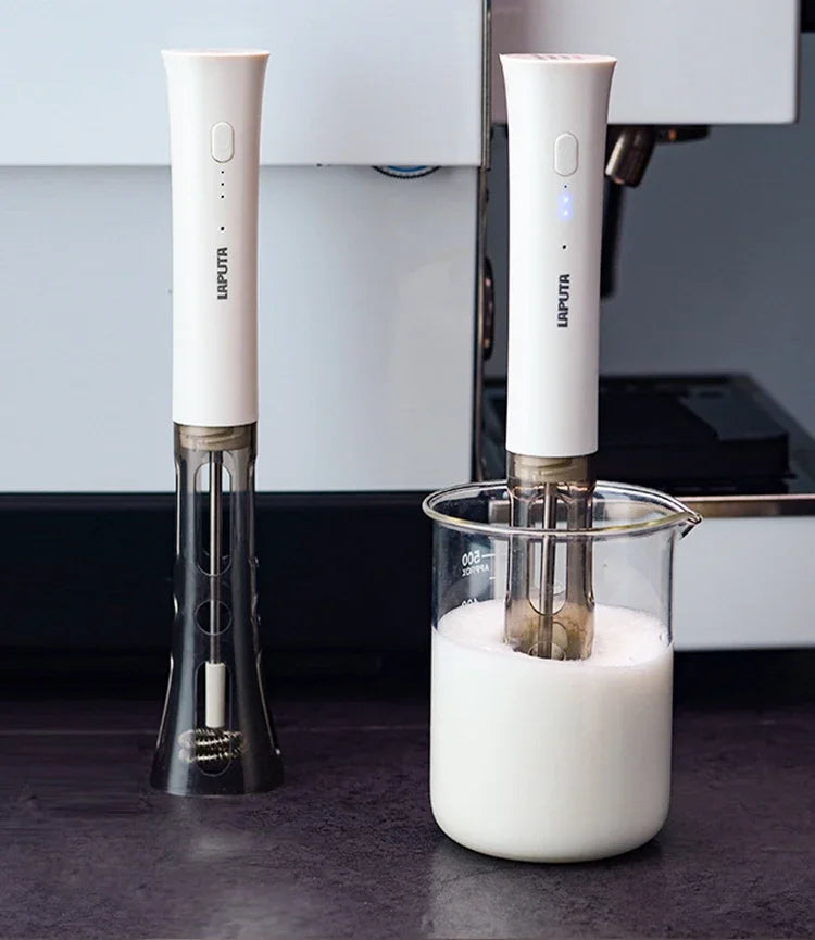 Portable Milk Frother – Electric Coffee Foam & Drink Mixer