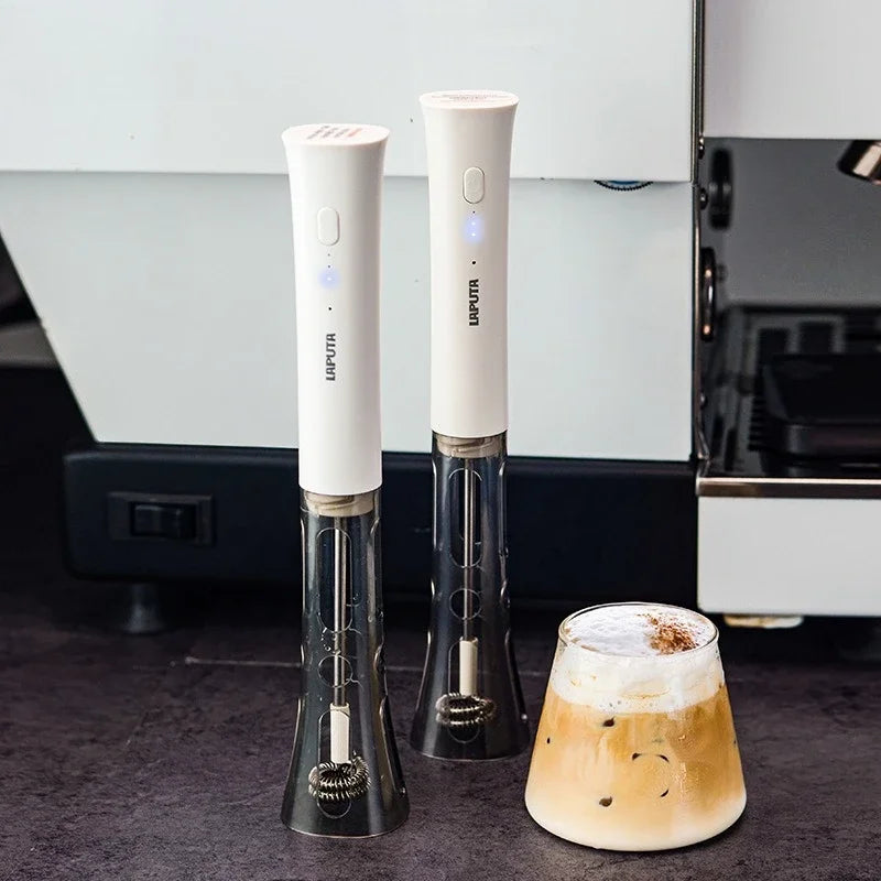 Portable Milk Frother – Electric Coffee Foam & Drink Mixer