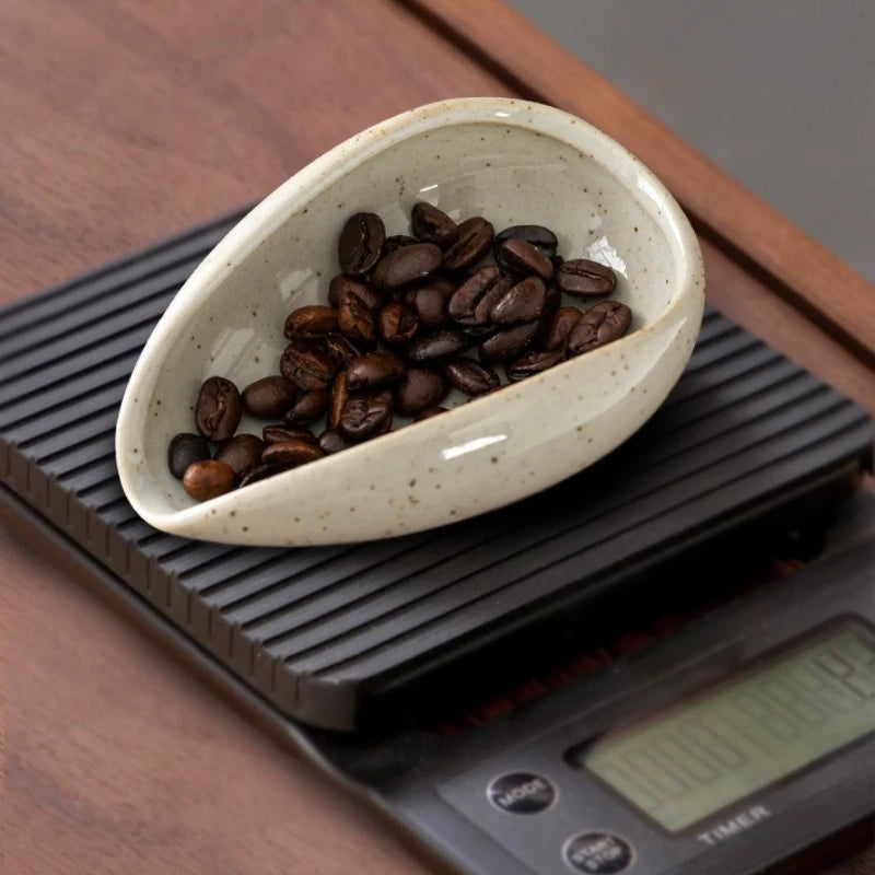 Ceramic Coffee Dosing Cup – Bean Measuring Tray