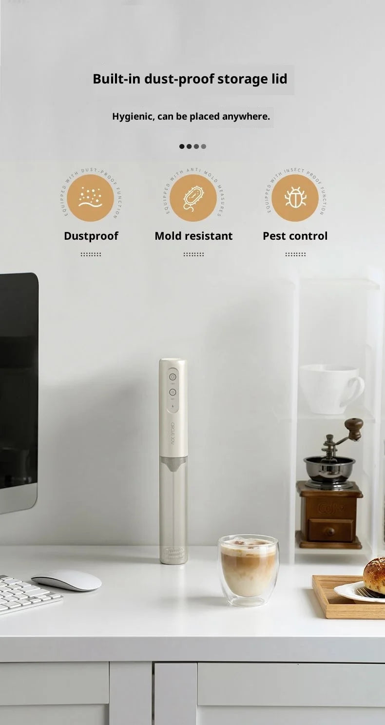 Electric Handheld Frother – Milk Foam, Coffee & Kitchen Mixer