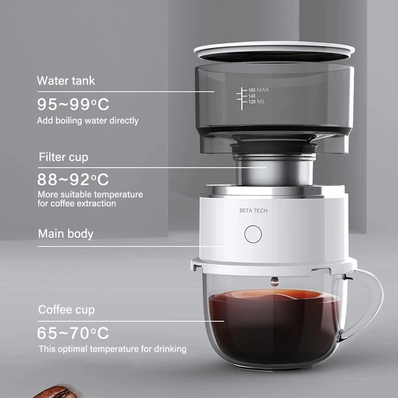 Mini Portable Coffee Maker – Manual Espresso & Americano Brewer