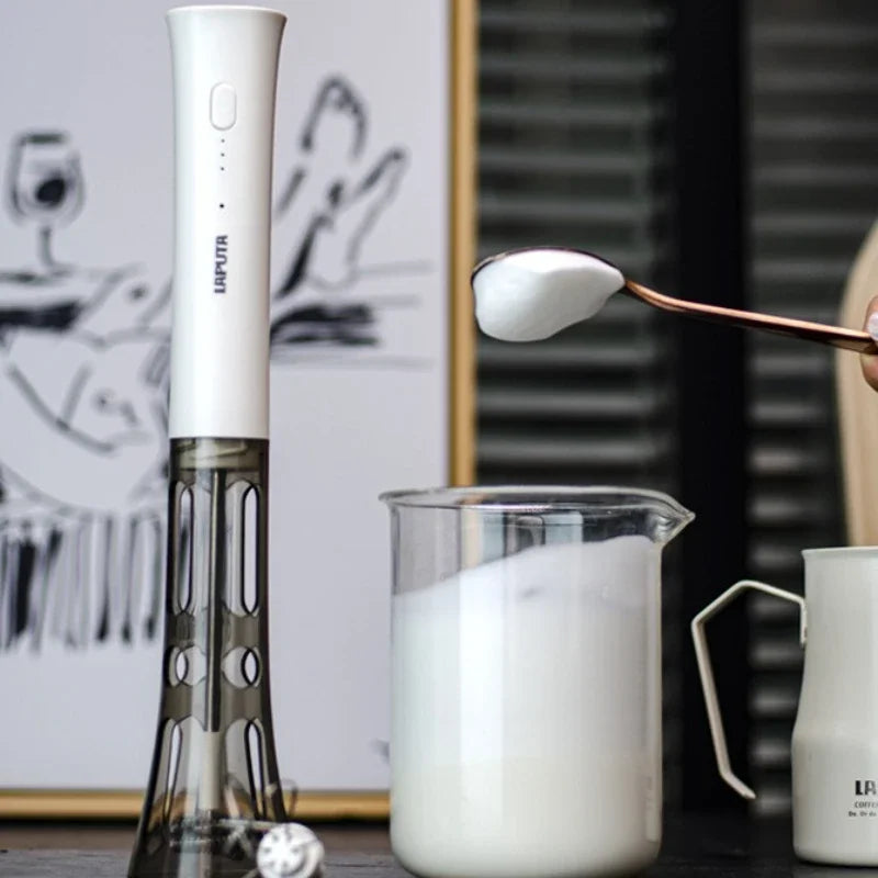 Portable Milk Frother – Electric Coffee Foam & Drink Mixer