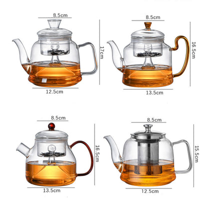 Premium Glass Tea Kettle – Gooseneck Pour-Over Teapot