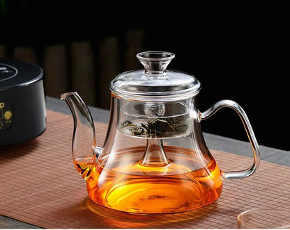 Premium Glass Tea Kettle – Gooseneck Pour-Over Teapot