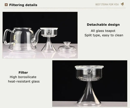Premium Glass Tea Kettle – Gooseneck Pour-Over Teapot