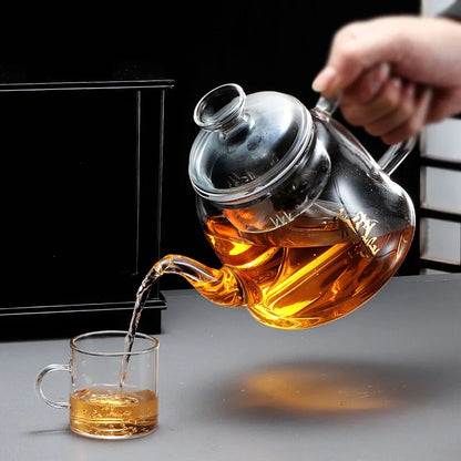 Premium Glass Tea Kettle – Gooseneck Pour-Over Teapot