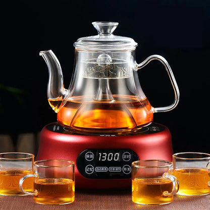 Premium Glass Tea Kettle – Gooseneck Pour-Over Teapot