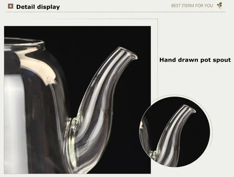 Premium Glass Tea Kettle – Gooseneck Pour-Over Teapot
