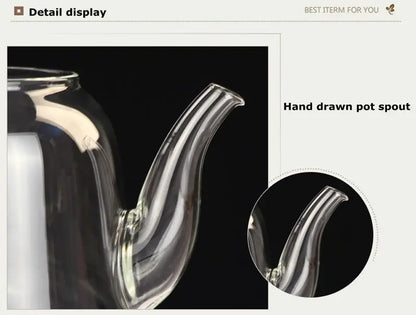 Premium Glass Tea Kettle – Gooseneck Pour-Over Teapot