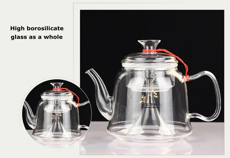Premium Glass Tea Kettle – Gooseneck Pour-Over Teapot