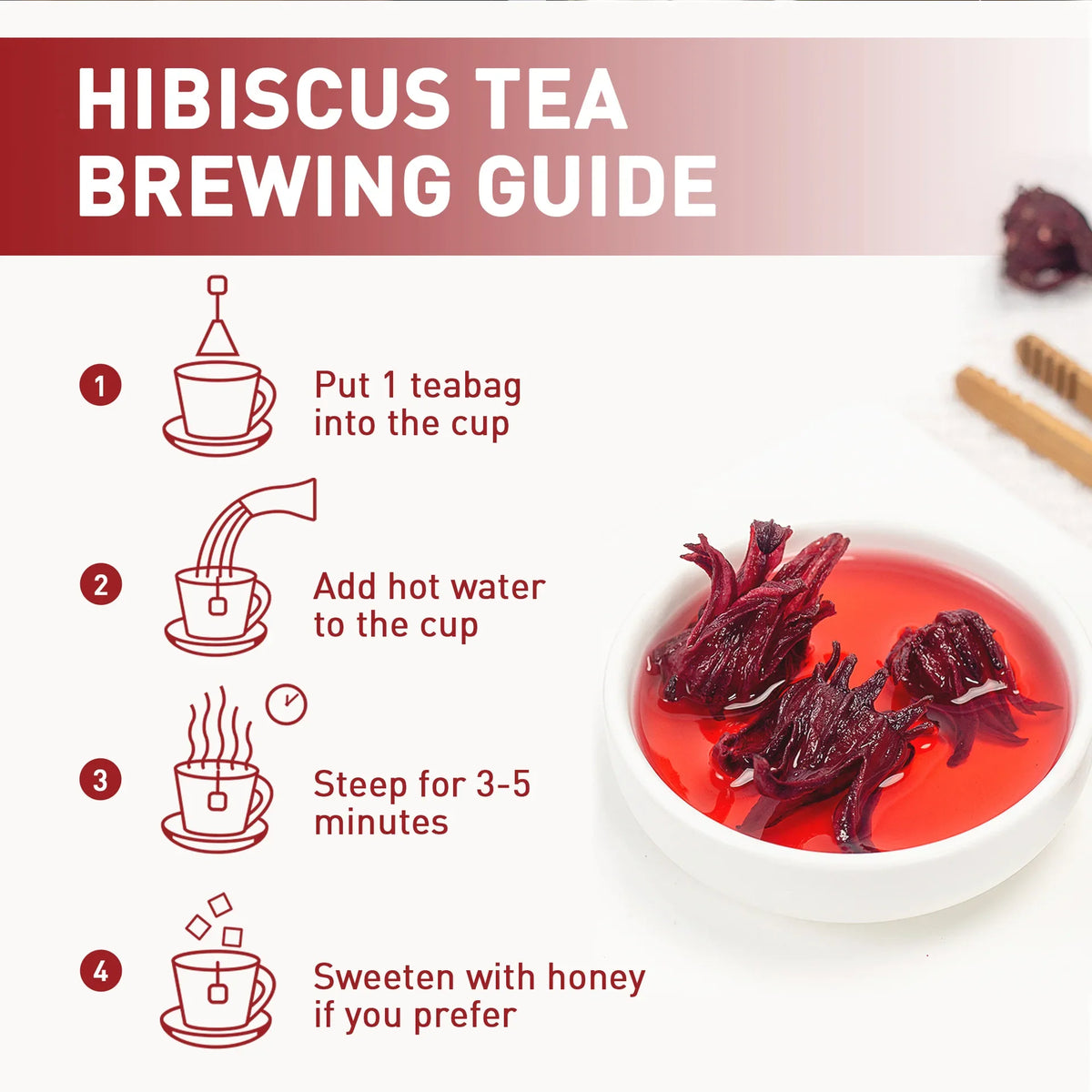 Pure Hibiscus Tea Bags