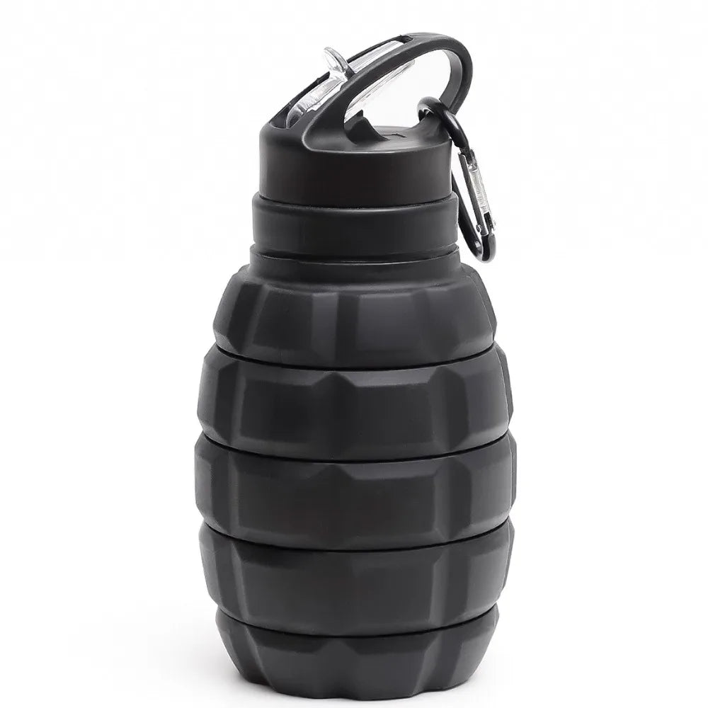 Silicone Retractable Grenade Water Bottle