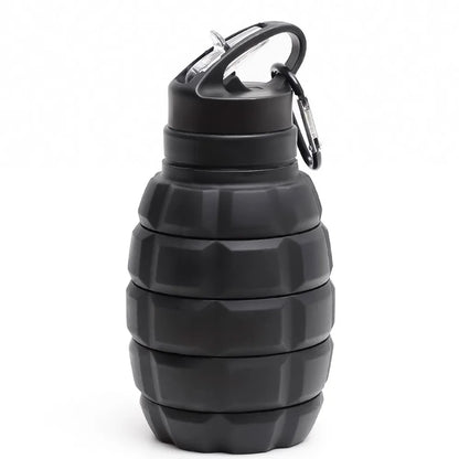 Silicone Retractable Grenade Water Bottle