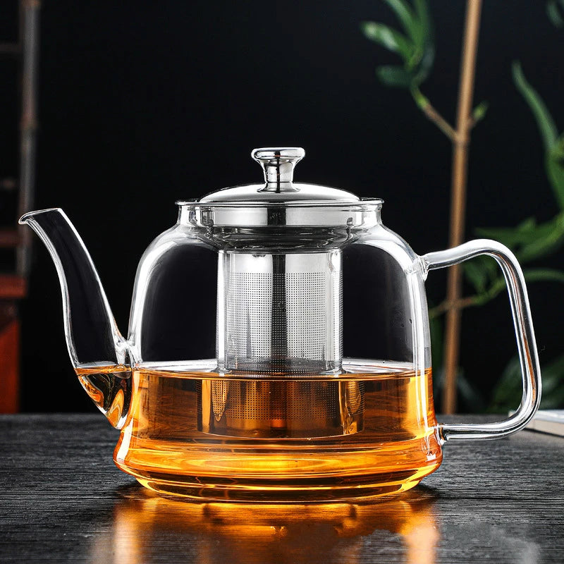 Premium Glass Tea Kettle – Gooseneck Pour-Over Teapot