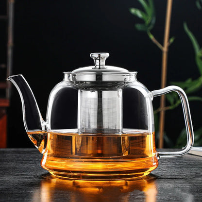 Premium Glass Tea Kettle – Gooseneck Pour-Over Teapot