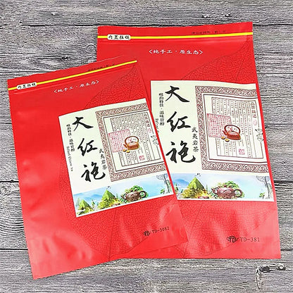 Chinese Big Red Robe Tea Set Zipper Bags Wuyi Da Hong Pao