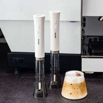 Portable Milk Frother – Electric Coffee Foam & Drink Mixer