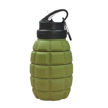 Silicone Retractable Grenade Water Bottle