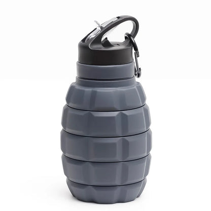 Silicone Retractable Grenade Water Bottle