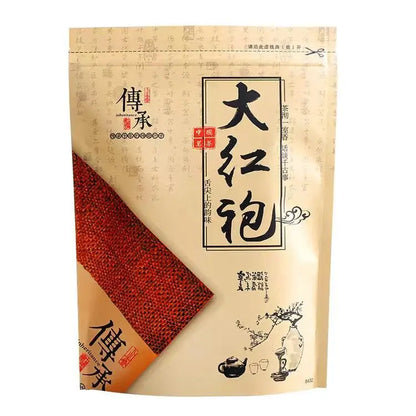 Chinese Big Red Robe Tea Set Zipper Bags Wuyi Da Hong Pao