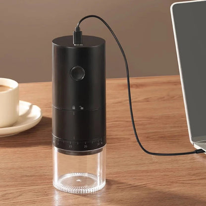 Automatic Coffee Bean Grinder – Portable Rechargeable Ceramic Burr