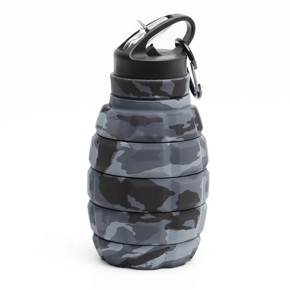 Silicone Retractable Grenade Water Bottle