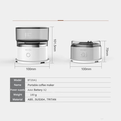 Mini Portable Coffee Maker – Manual Espresso & Americano Brewer