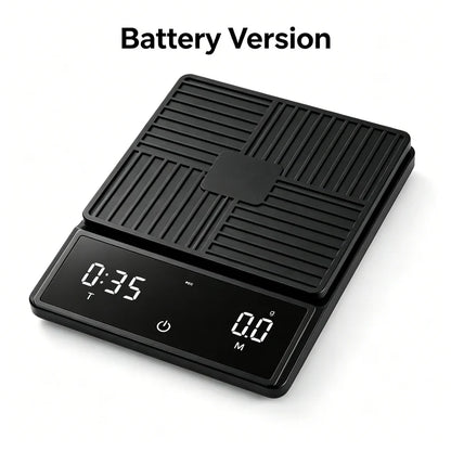 Digital Coffee Scale with Timer – 0.1g Precision Touchscreen Barista Scale