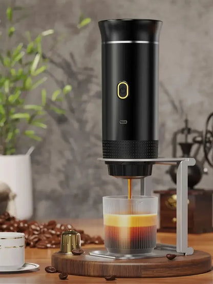 Portable 3-in-1 Espresso Coffee Maker – Cordless & 20-Bar Pressure