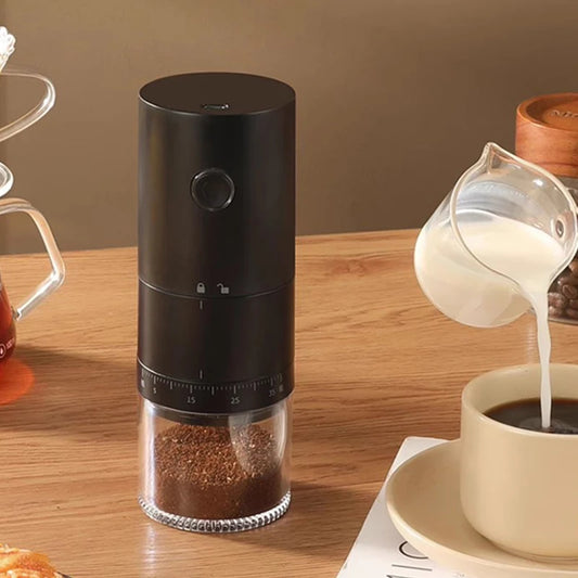 Automatic Coffee Bean Grinder – Portable Rechargeable Ceramic Burr