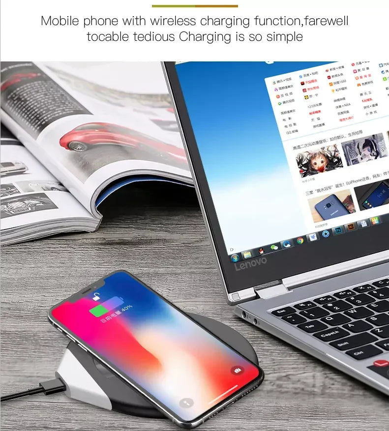 Smart Heated Coffee Mug – 55°C Temperature Control & Wireless Charger