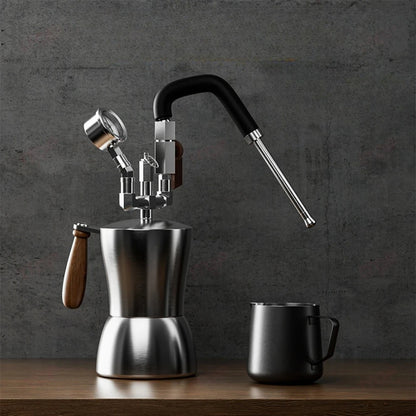 CMFAK-74 Portable Milk Frother Stainless Steel Milk Steamer Water Vapor Separator Drying vapour Versatile for Coffee Making