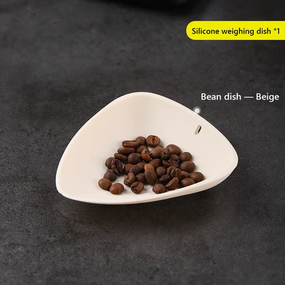 Coffee Bean Measuring Cup – Dosing Tray & Scoop