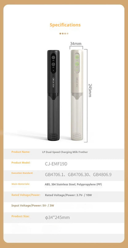 Electric Handheld Frother – Milk Foam, Coffee & Kitchen Mixer