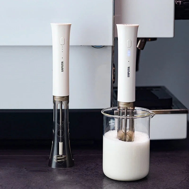 Portable Milk Frother – Electric Coffee Foam & Drink Mixer