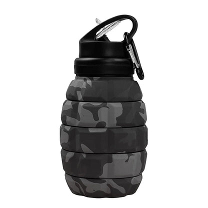 Silicone Retractable Grenade Water Bottle