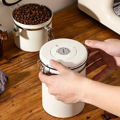 Coffee Storage Canister – Airtight Stainless Steel with Scoop