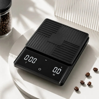 Digital Coffee Scale with Timer – 0.1g Precision Touchscreen Barista Scale