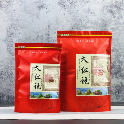 Chinese Big Red Robe Tea Set Zipper Bags Wuyi Da Hong Pao