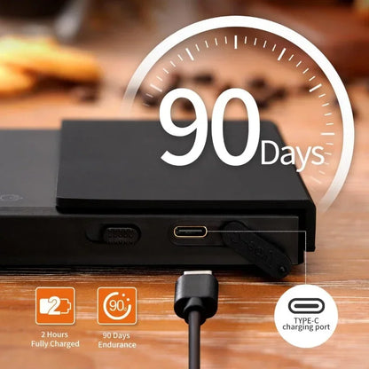 Digital Coffee Scale with Timer – Rechargeable 0.1g Precision Scale